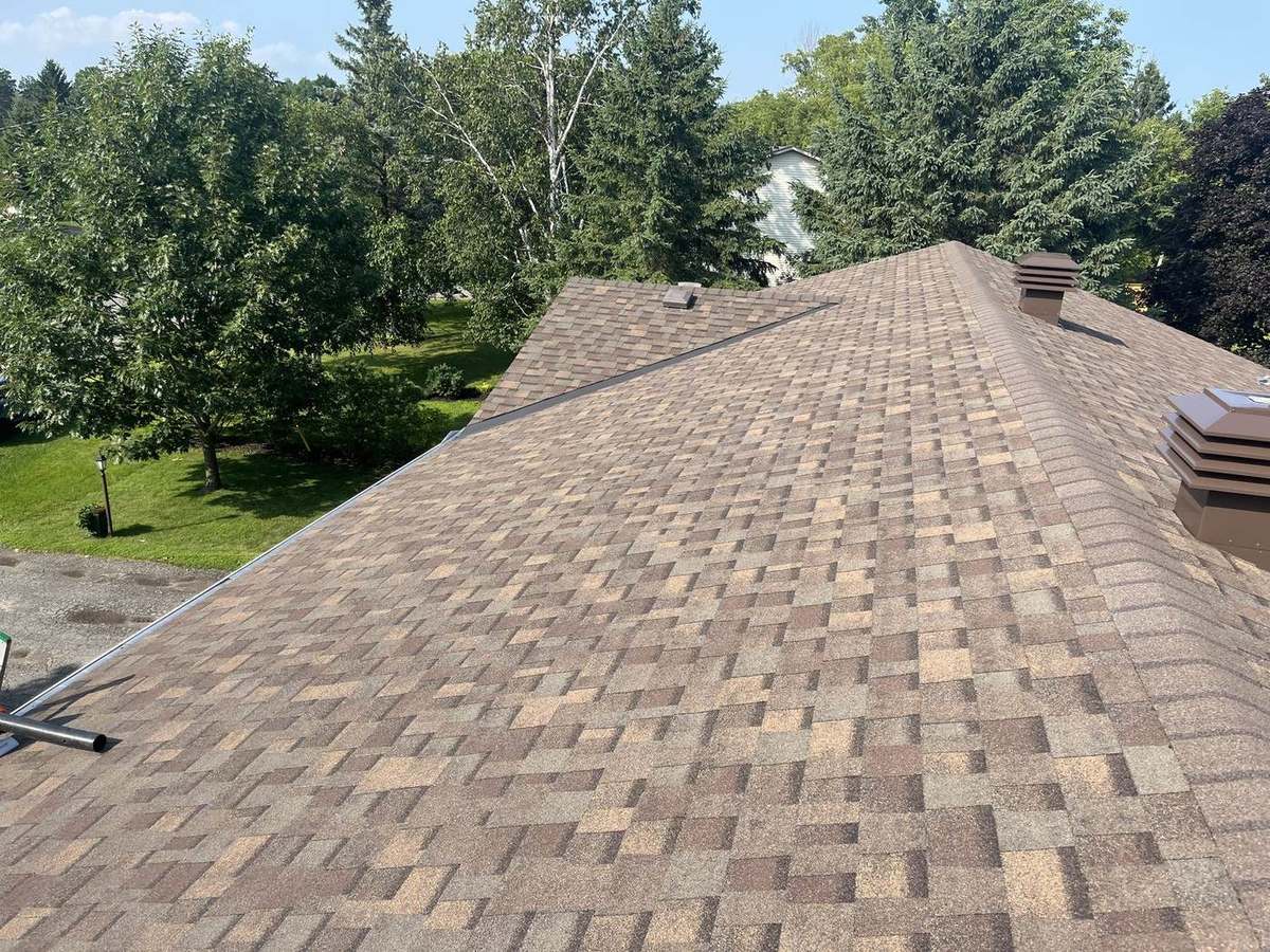 Completed asphalt shingle roof by Rob's Quality Roofing near Kanata, Ontario