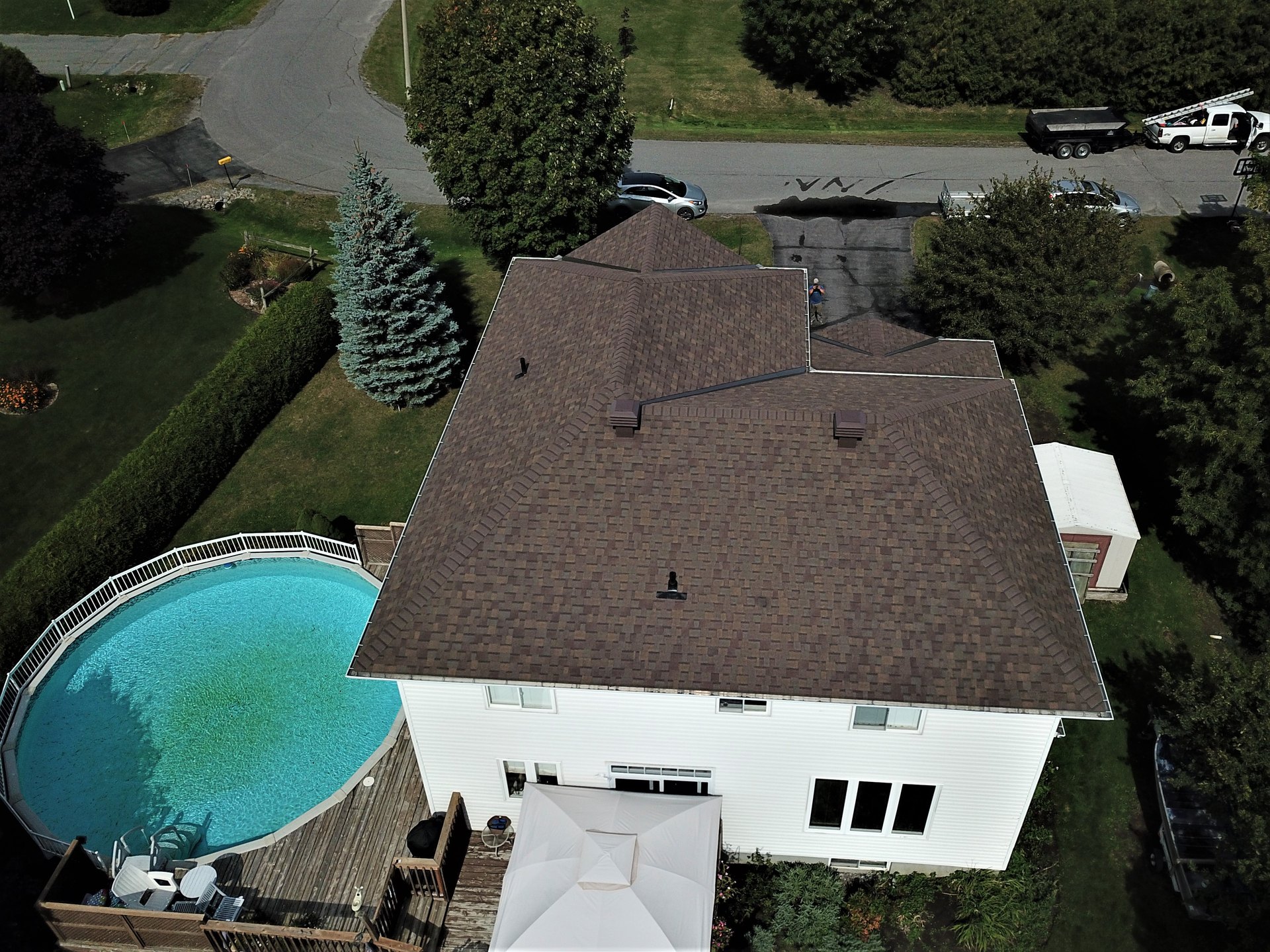 Completed asphalt shingle roof by Rob's Quality Roofing near South Keys, Ontario